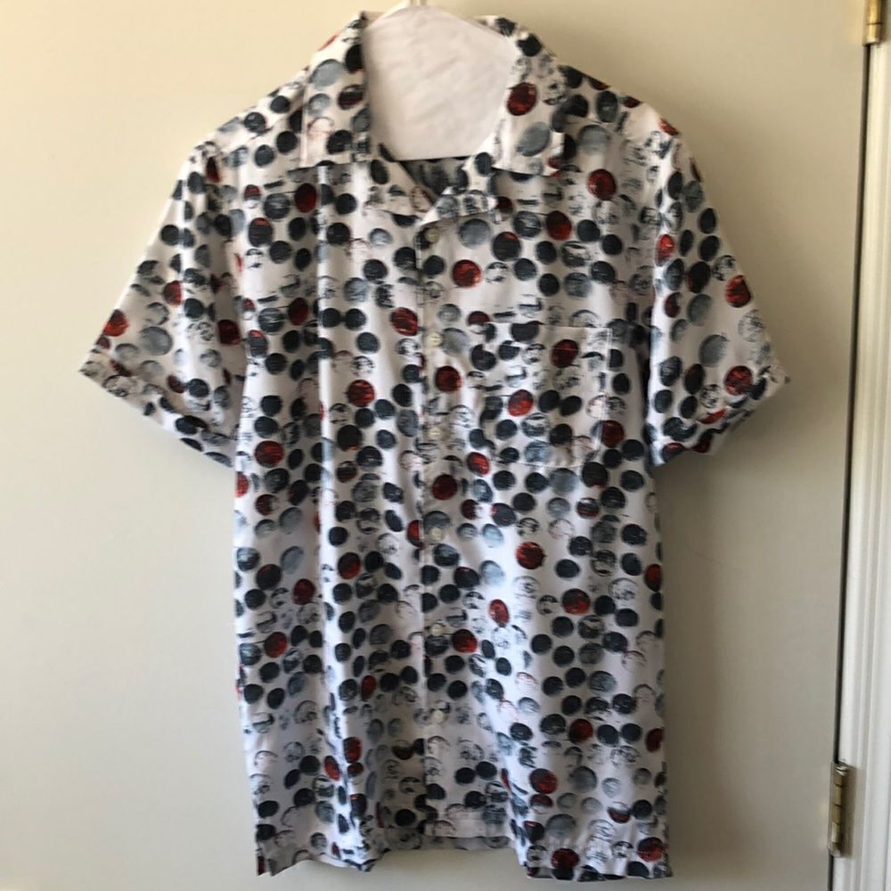 One Resolution Short Sleeve Button Down Shirt Size S NTW
